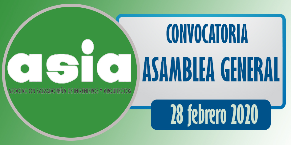 Convocatoria Asamblea General – 28 febrero 2020 Convocatoria Asamblea General – 28 febrero 2020